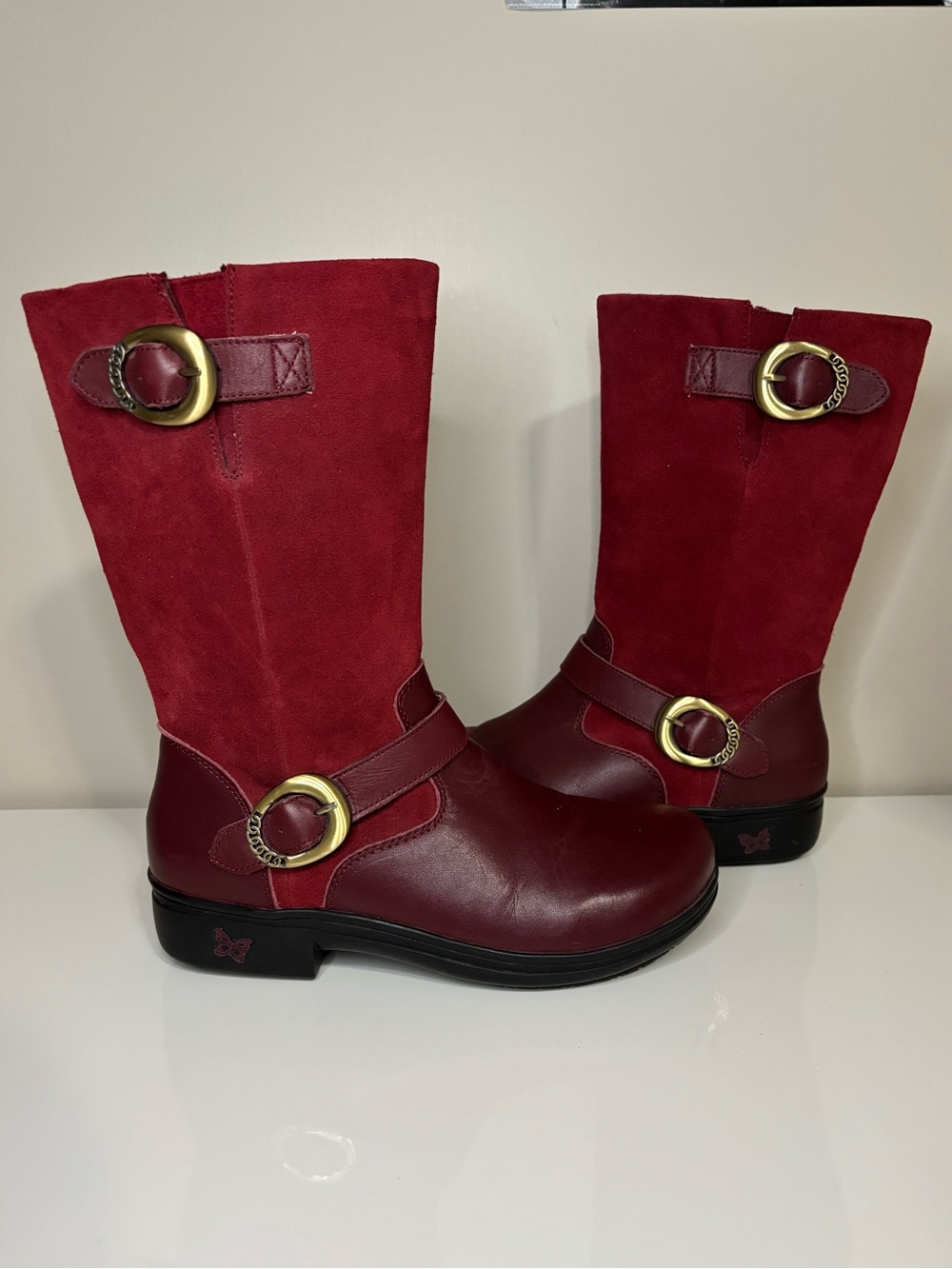 Alegria Kris Leather & Suede Mid-calf Boots